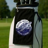 Chasing Waves Naples Florida Golf Towel thumb 2