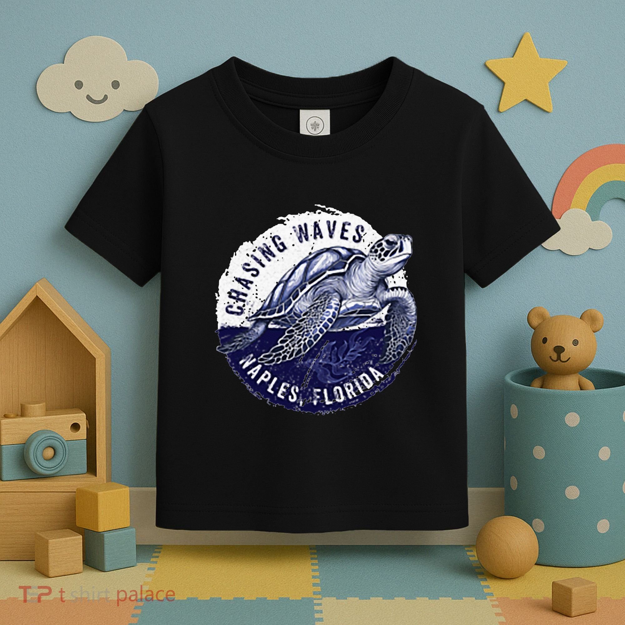 Chasing Waves Naples Florida Toddler T-Shirt