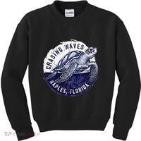 Chasing Waves Naples Florida Kids Sweatshirt thumb 0