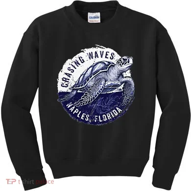 Chasing Waves Naples Florida Kids Sweatshirt