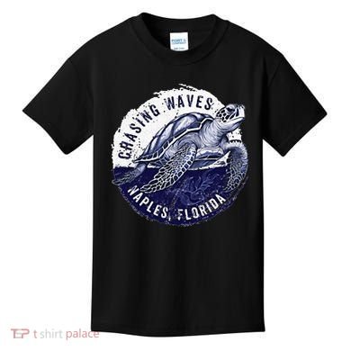 Chasing Waves Naples Florida Kids T-Shirt