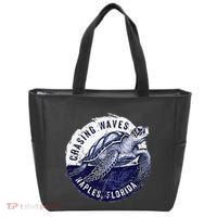 Chasing Waves Naples Florida Tote Bag thumb 0