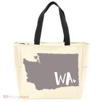 Cute Washington Outline Gift From Wa Tote Bag thumb 0