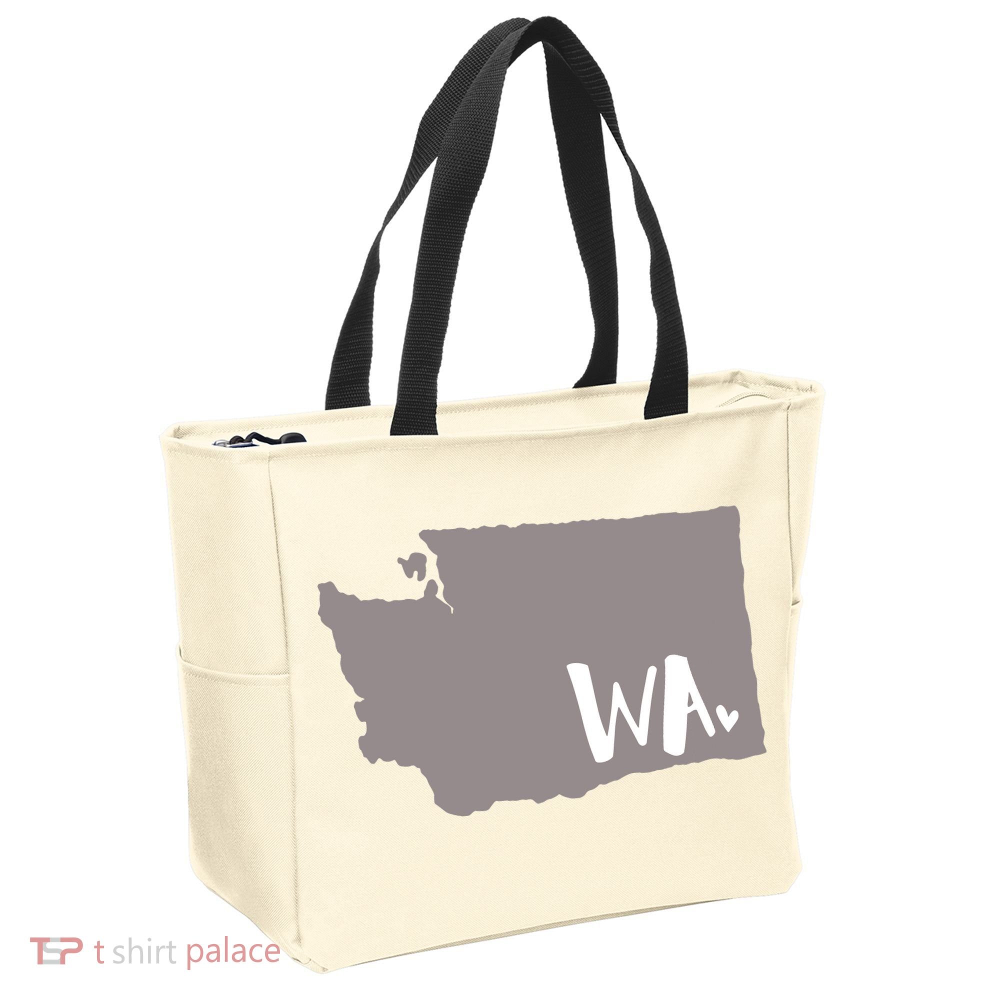 Cute Washington Outline Gift From Wa Tote Bag