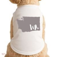 Cute Washington Outline Gift From Wa Doggie Tank thumb 0