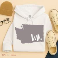 Cute Washington Outline Gift From Wa Hoodie thumb 4