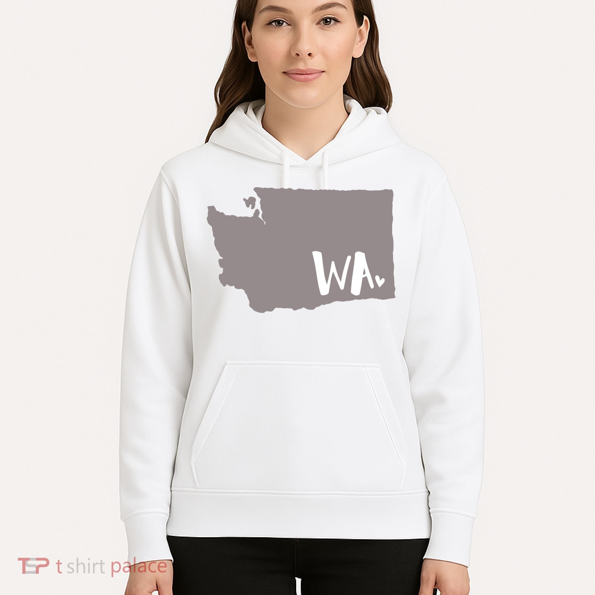 Cute Washington Outline Gift From Wa Hoodie