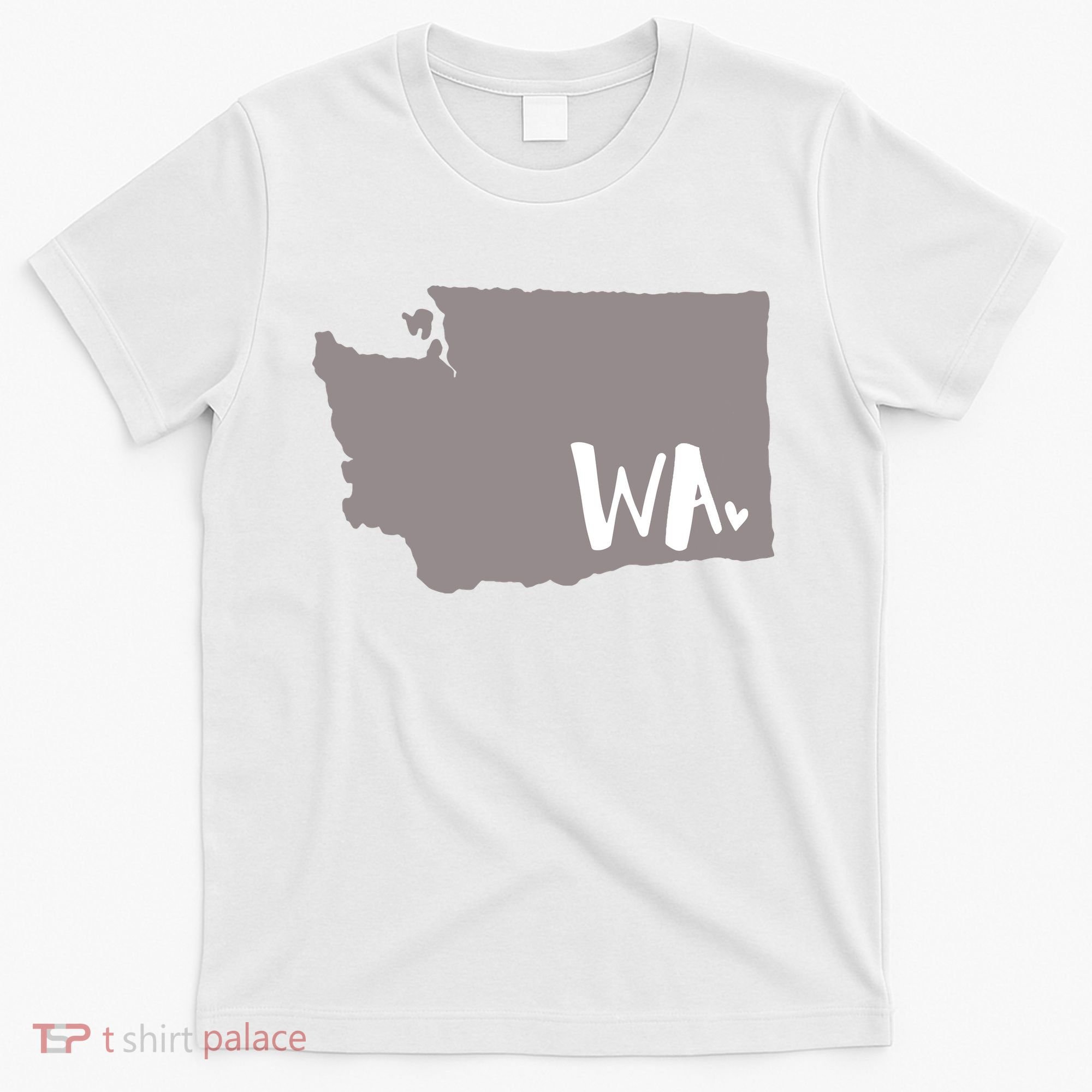 Cute Washington Outline Gift From Wa T-Shirt