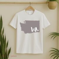 Cute Washington Outline Gift From Wa T-Shirt thumb 2