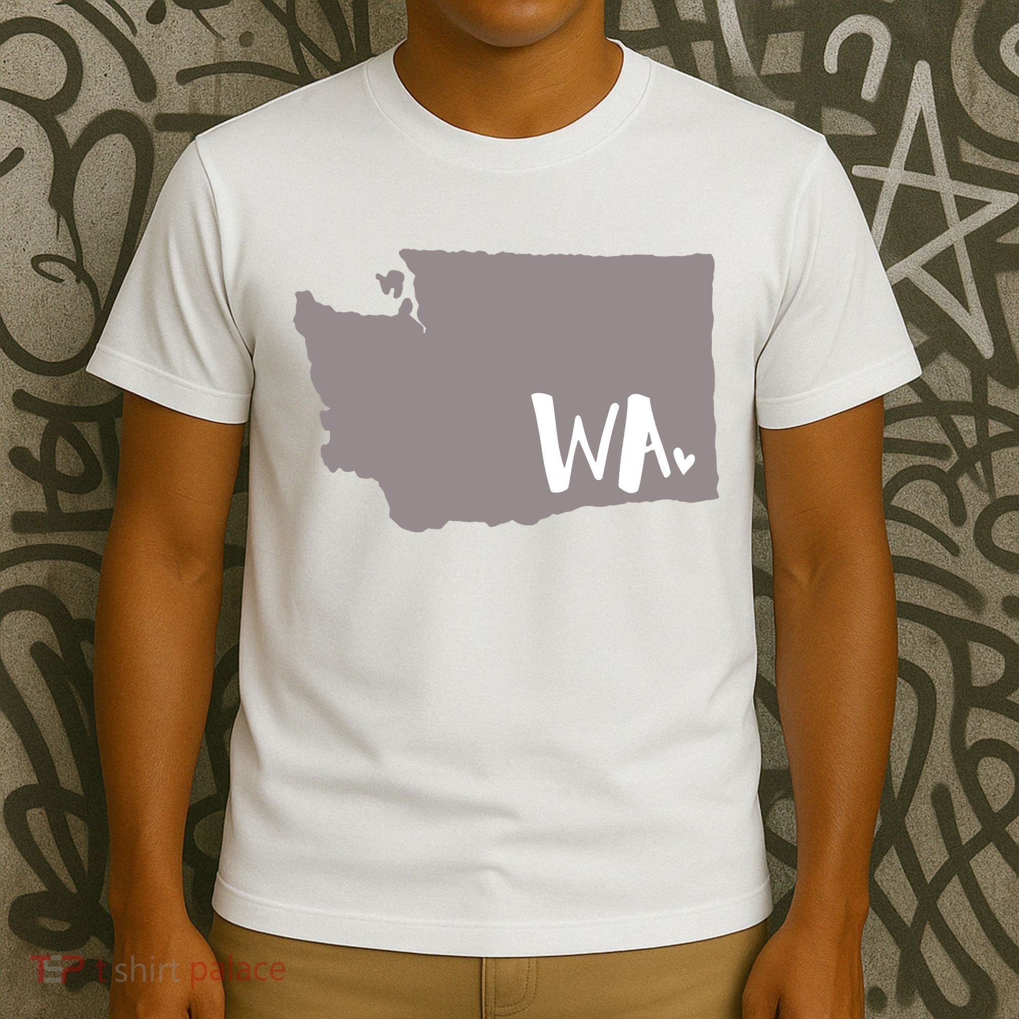 Cute Washington Outline Gift From Wa T-Shirt