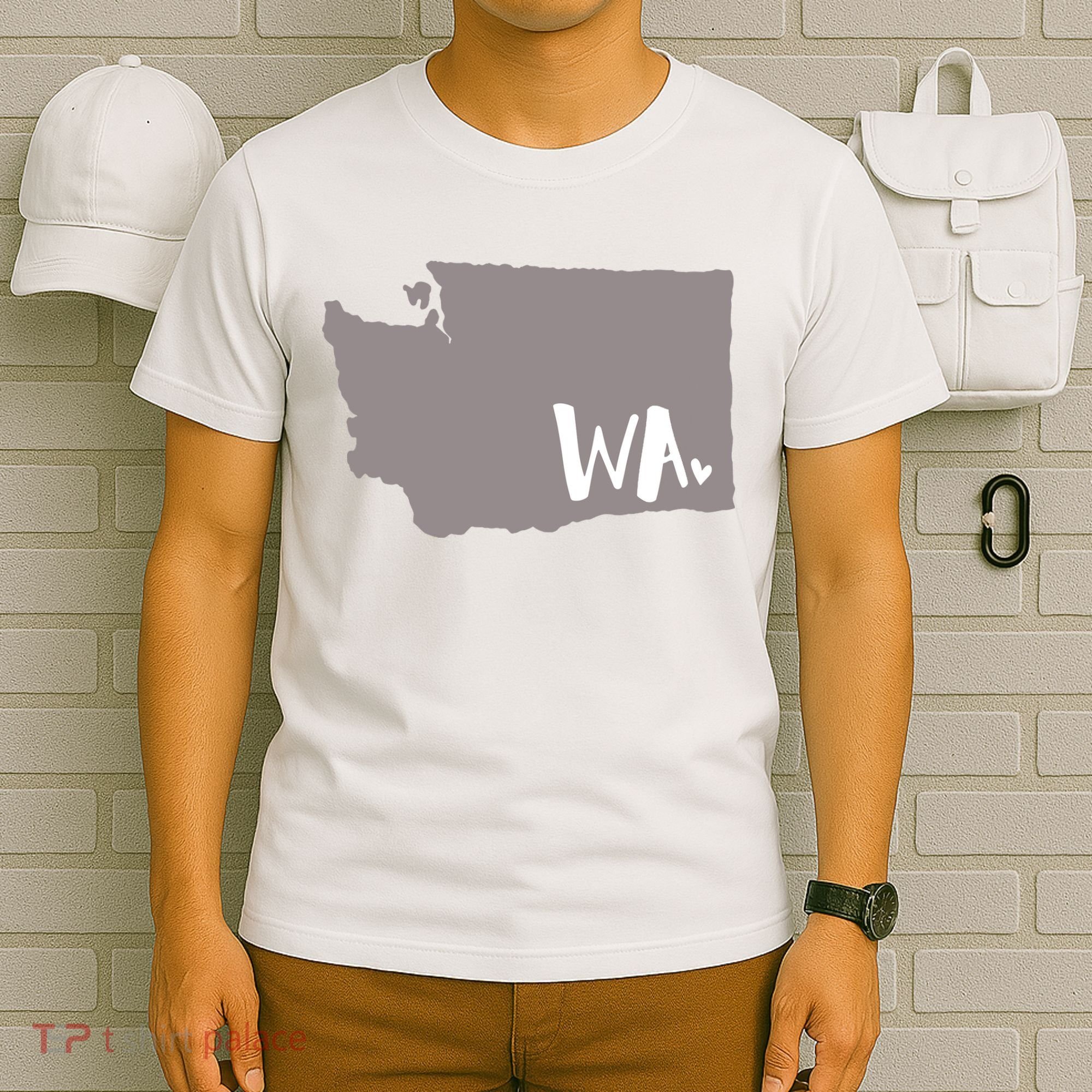 Cute Washington Outline Gift From Wa T-Shirt
