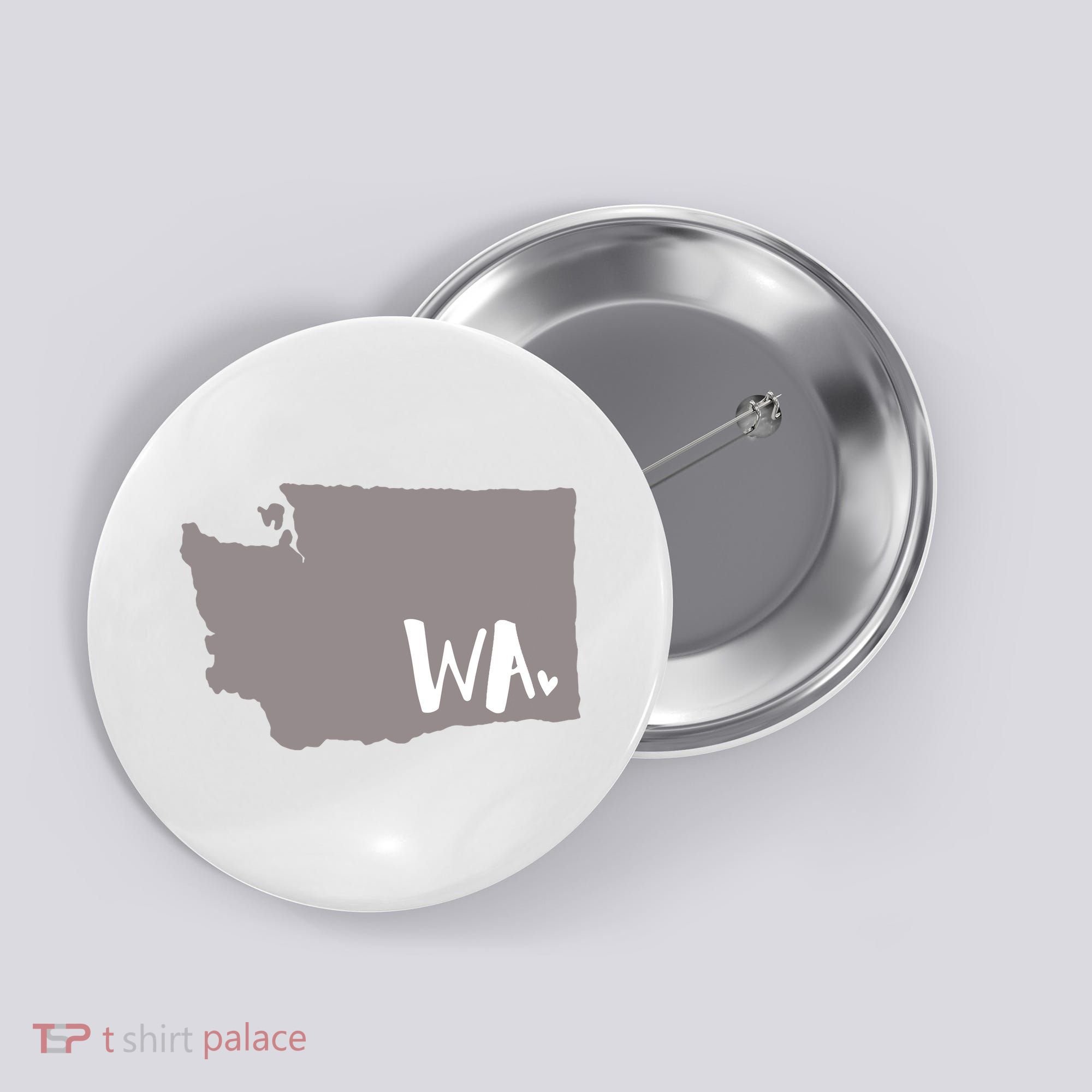 Cute Washington Outline Gift From Wa Button