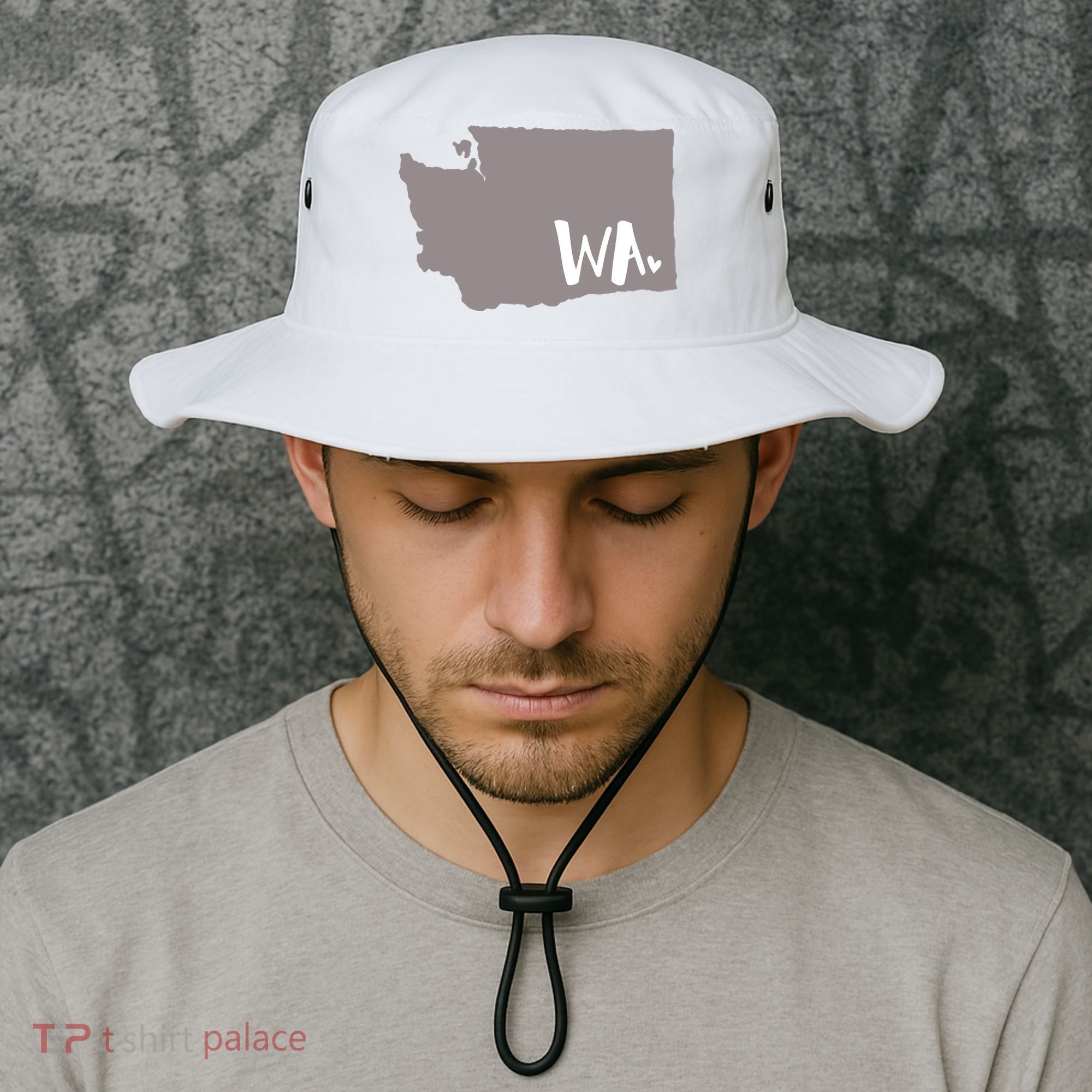 Cute Washington Outline Gift From Wa Bucket Hat