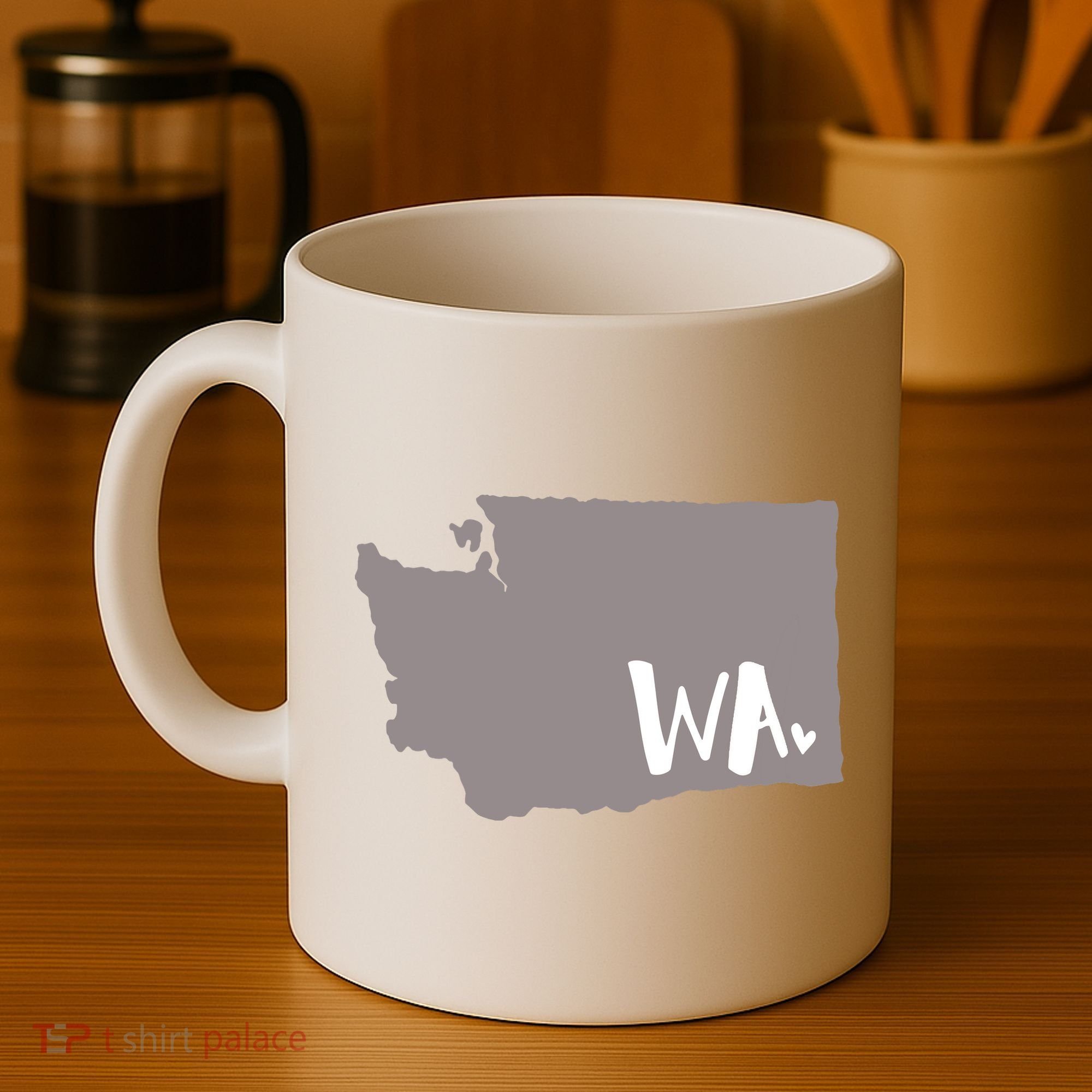 Cute Washington Outline Gift From Wa Coffee Mug