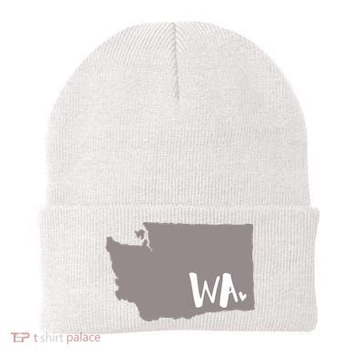 Cute Washington Outline Gift From Wa Beanie
