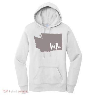 Cute Washington Outline Gift From Wa Women's Hoodie