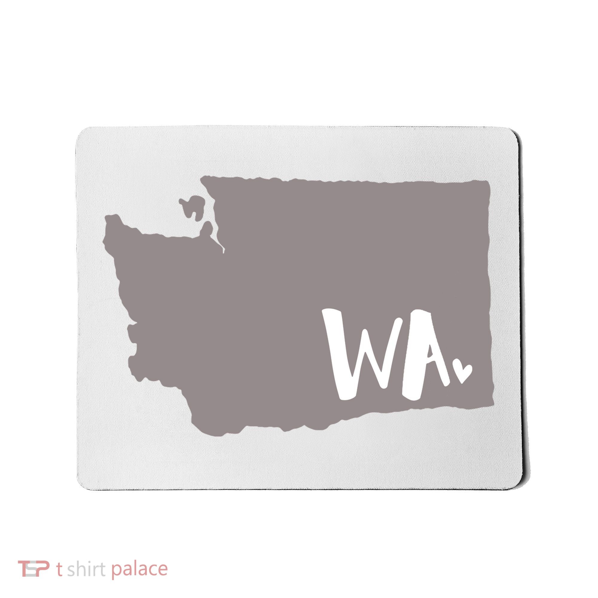 Cute Washington Outline Gift From Wa Mousepad