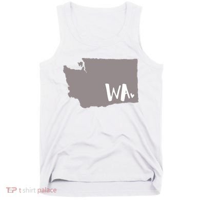 Cute Washington Outline Gift From Wa Tank Top