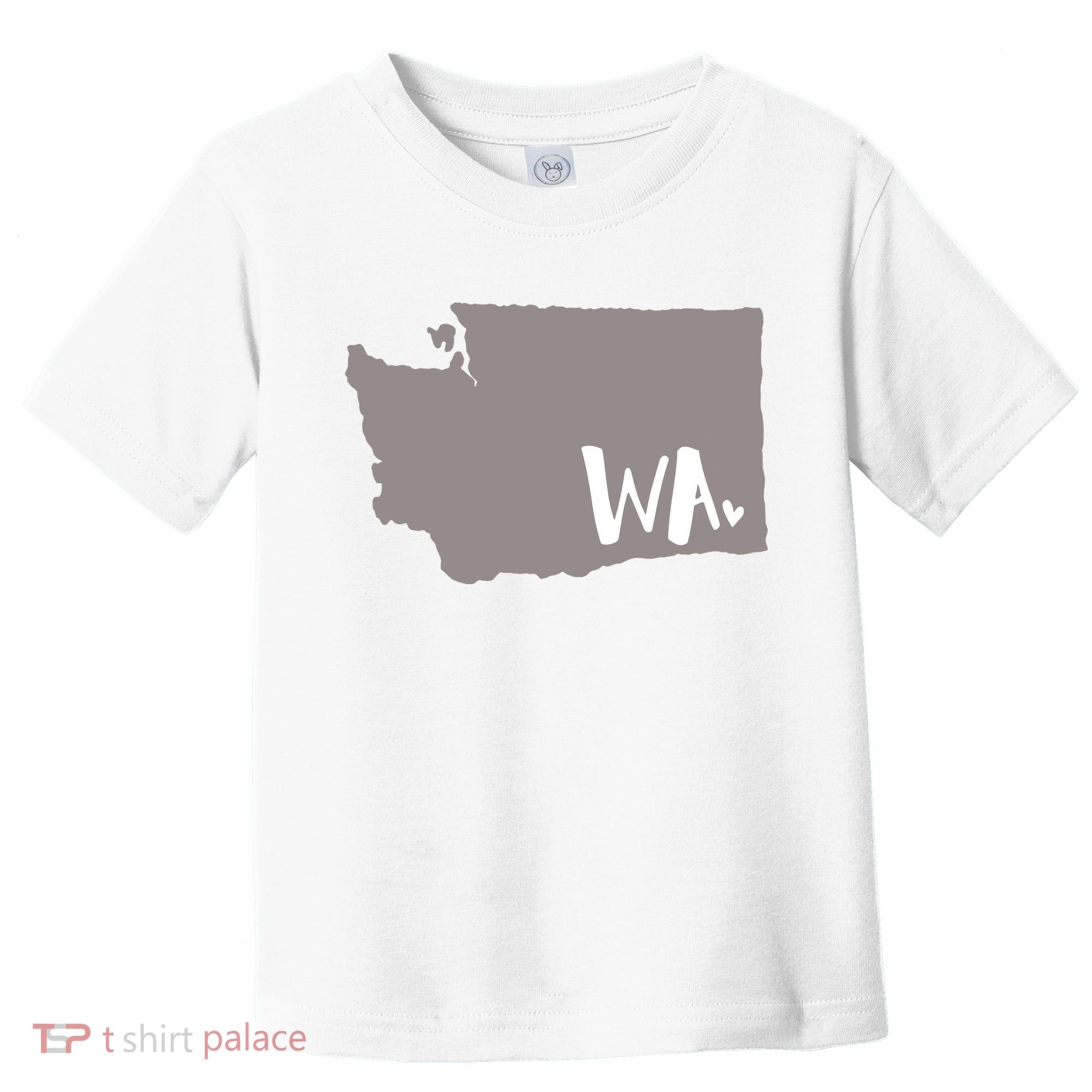 Cute Washington Outline Gift From Wa Toddler T-Shirt