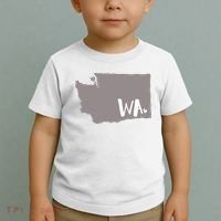 Cute Washington Outline Gift From Wa Toddler T-Shirt thumb 2