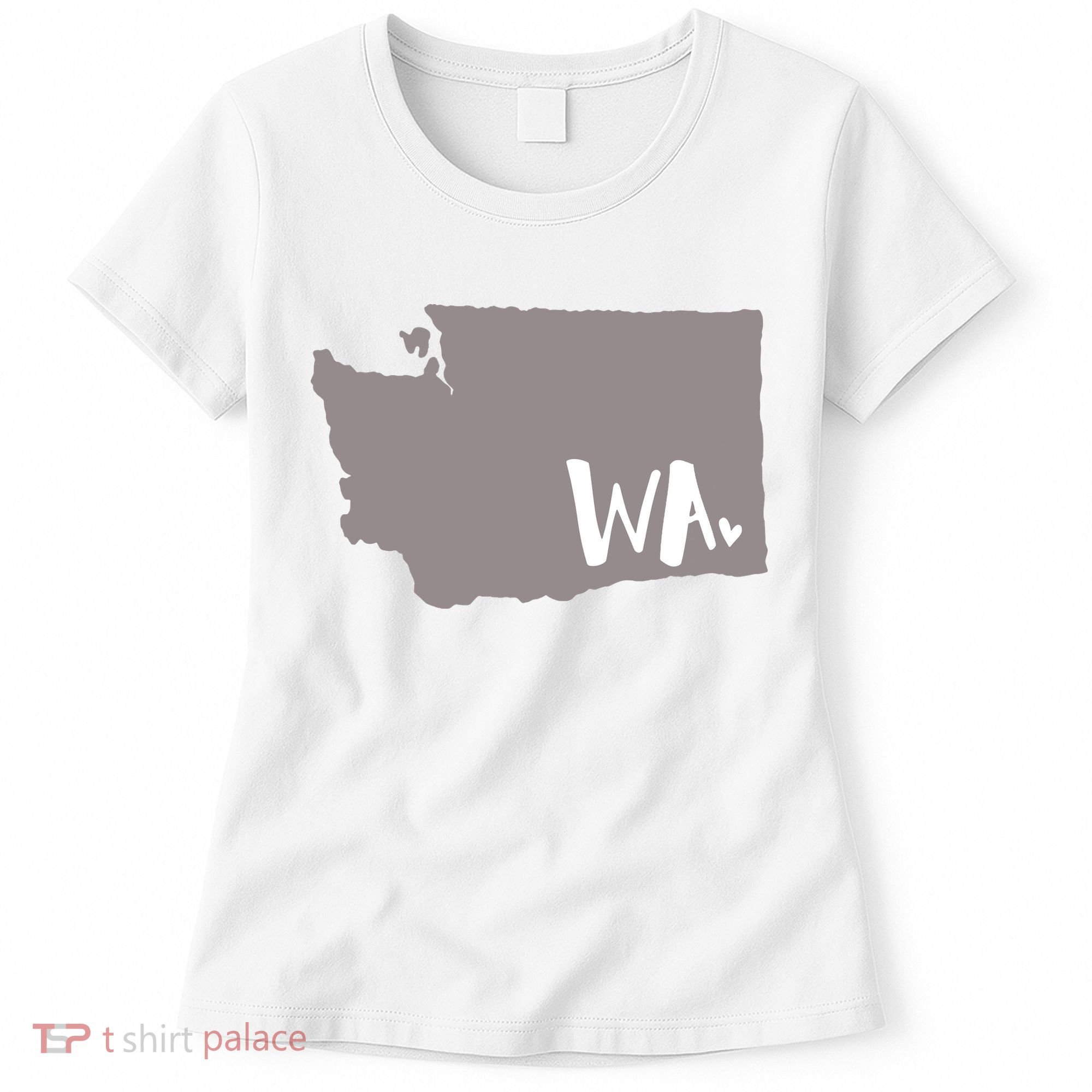 Cute Washington Outline Gift From Wa Women's T-Shirt