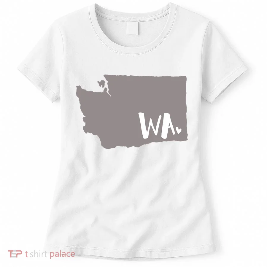 Cute Washington Outline Gift From Wa Women's T-Shirt
