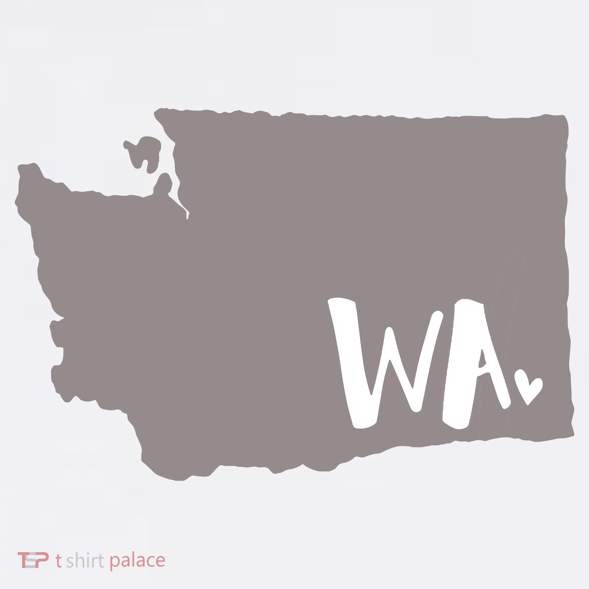 Cute Washington Outline Gift From Wa Kids T-Shirt
