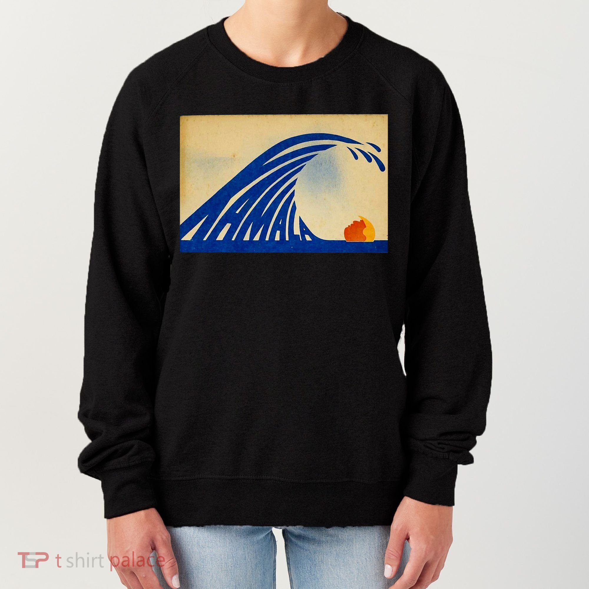 Cute Wave Of Blue Wave Kamala For Kamala Funny Trump Women's Sweatshirt