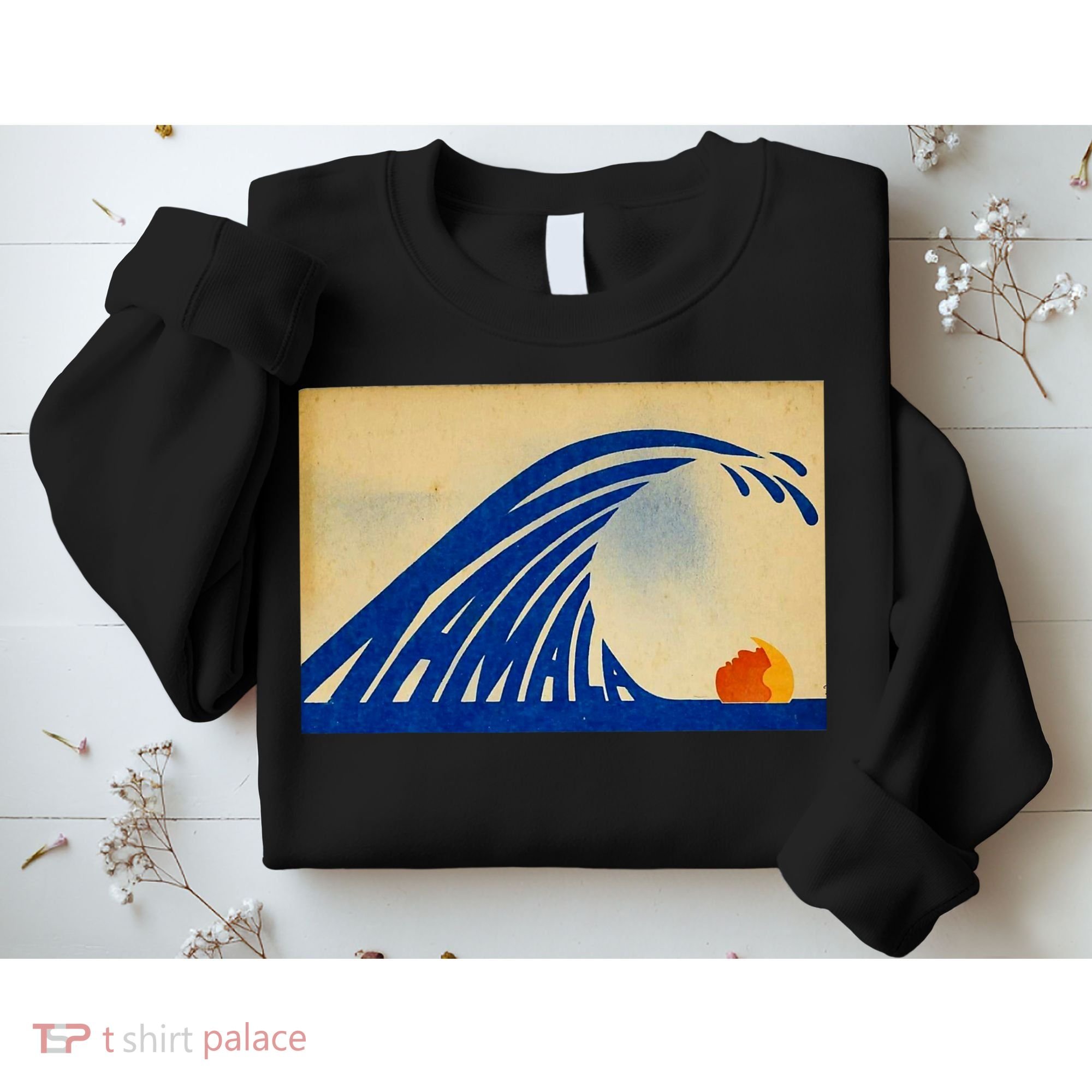 Cute Wave Of Blue Wave Kamala For Kamala Funny Trump Sweatshirt