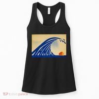 Cute Wave Of Blue Wave Kamala For Kamala Funny Trump Women's Tank Top thumb 0