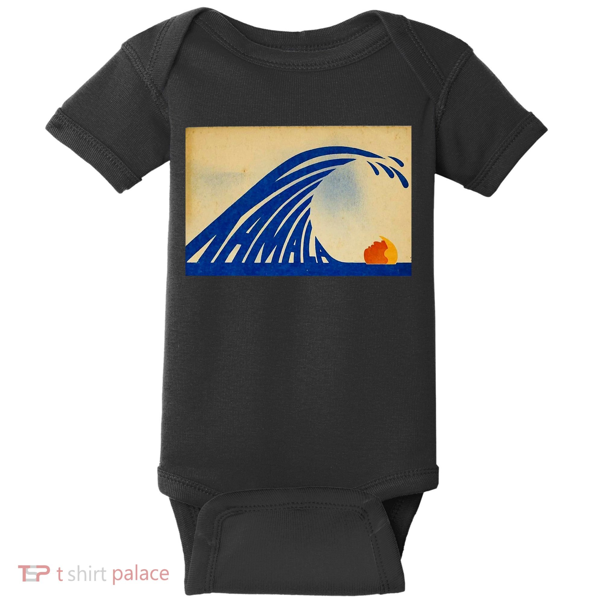 Cute Wave Of Blue Wave Kamala For Kamala Funny Trump Baby Bodysuit