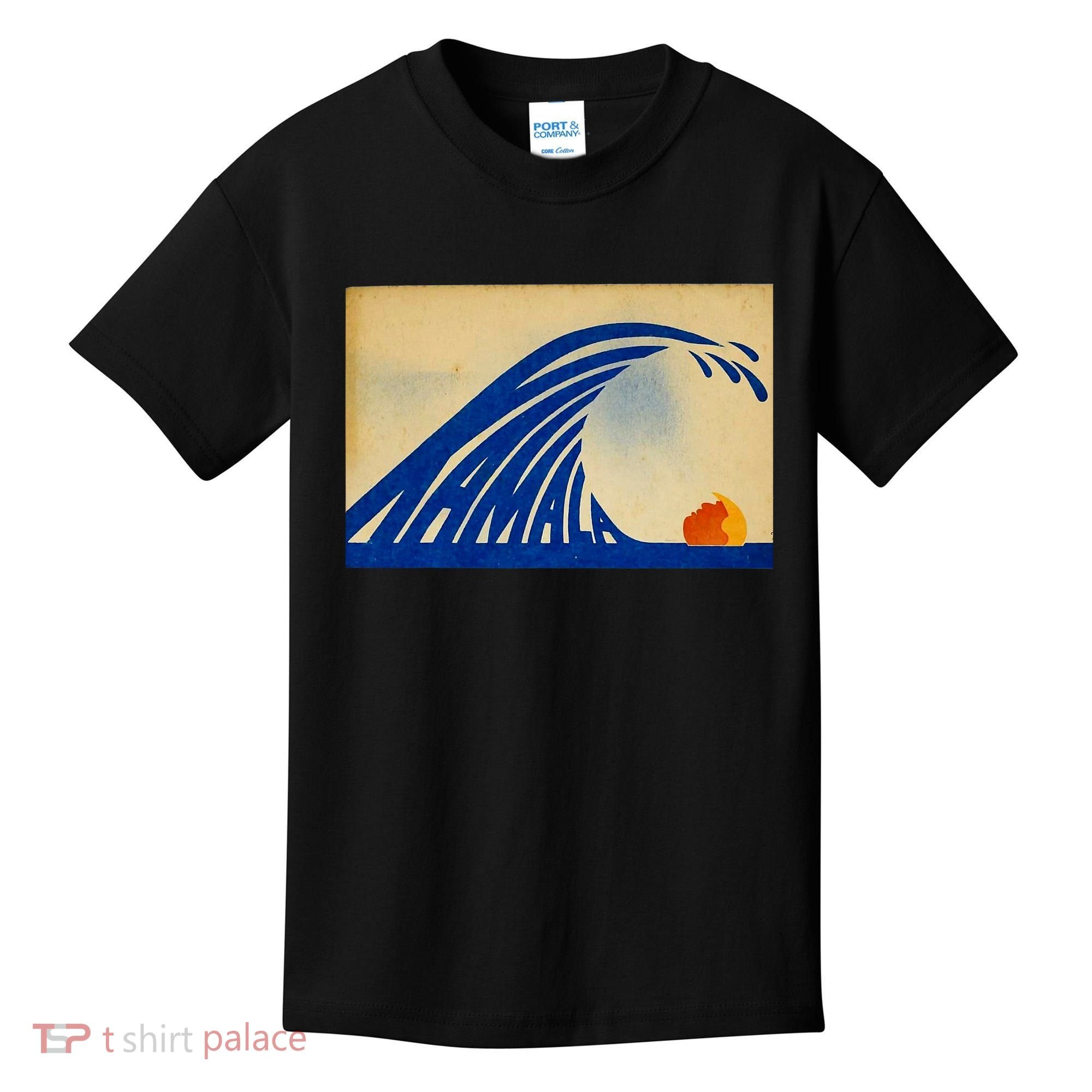 Cute Wave Of Blue Wave Kamala For Kamala Funny Trump Kids T-Shirt