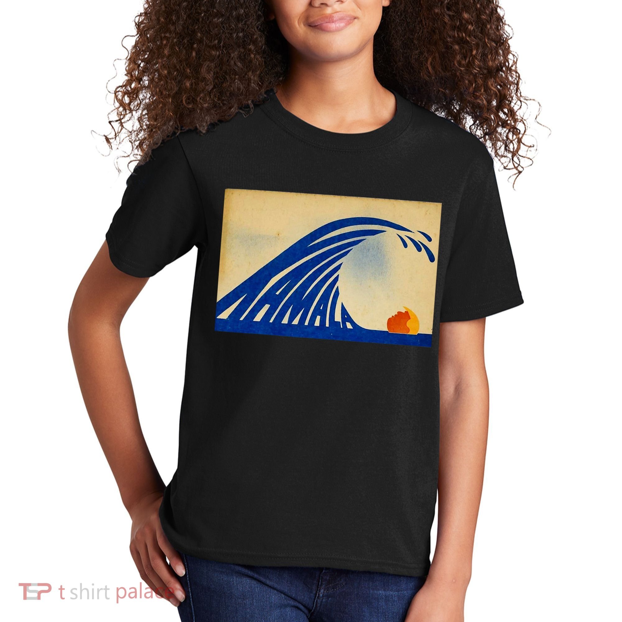 Cute Wave Of Blue Wave Kamala For Kamala Funny Trump Kids T-Shirt