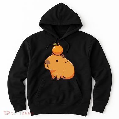 Capybara With Orange On The Head Capybara Hoodie