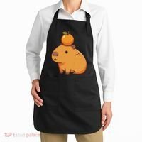 Capybara With Orange On The Head Capybara Apron thumb 2