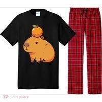Capybara With Orange On The Head Capybara Pajama Set thumb 0
