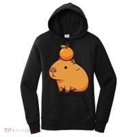 Capybara With Orange On The Head Capybara Women's Hoodie thumb 0