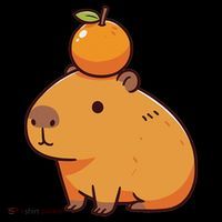 Capybara With Orange On The Head Capybara Toddler Hoodie thumb 2