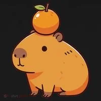 Capybara With Orange On The Head Capybara Toddler Hoodie thumb 2