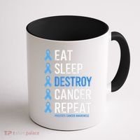 Cancer Warrior Prostate Cancer Awareness Coffee Mug thumb 1