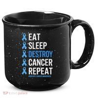 Cancer Warrior Prostate Cancer Awareness 15oz Campfire Ceramic Mug thumb 0