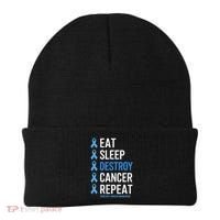 Cancer Warrior Prostate Cancer Awareness Beanie thumb 0