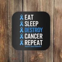 Cancer Warrior Prostate Cancer Awareness Coaster thumb 0