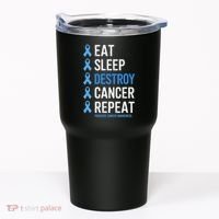 Cancer Warrior Prostate Cancer Awareness Tumbler thumb 0