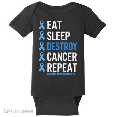 Cancer Warrior Prostate Cancer Awareness Baby Bodysuit