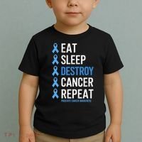 Cancer Warrior Prostate Cancer Awareness Toddler T-Shirt thumb 2