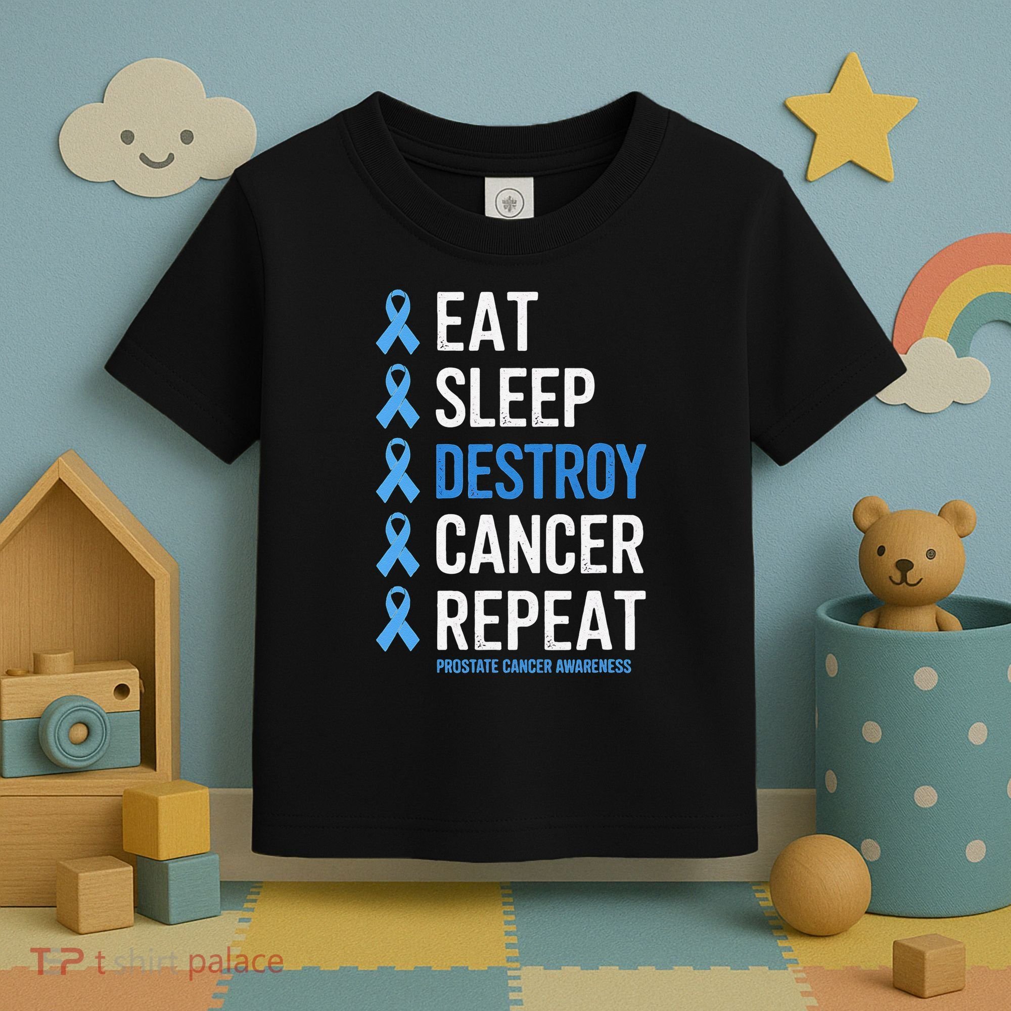 Cancer Warrior Prostate Cancer Awareness Toddler T-Shirt