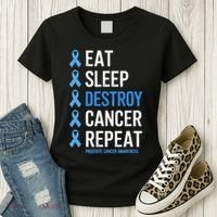 Cancer Warrior Prostate Cancer Awareness Women's T-Shirt thumb 3