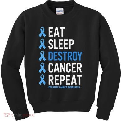 Cancer Warrior Prostate Cancer Awareness Kids Sweatshirt