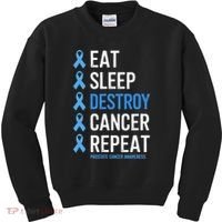 Cancer Warrior Prostate Cancer Awareness Kids Sweatshirt thumb 0